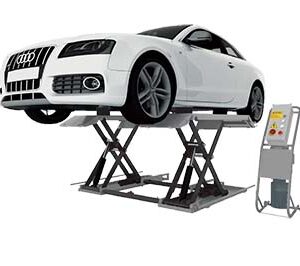 Elevador electrohidráulico de tijera des/montaje